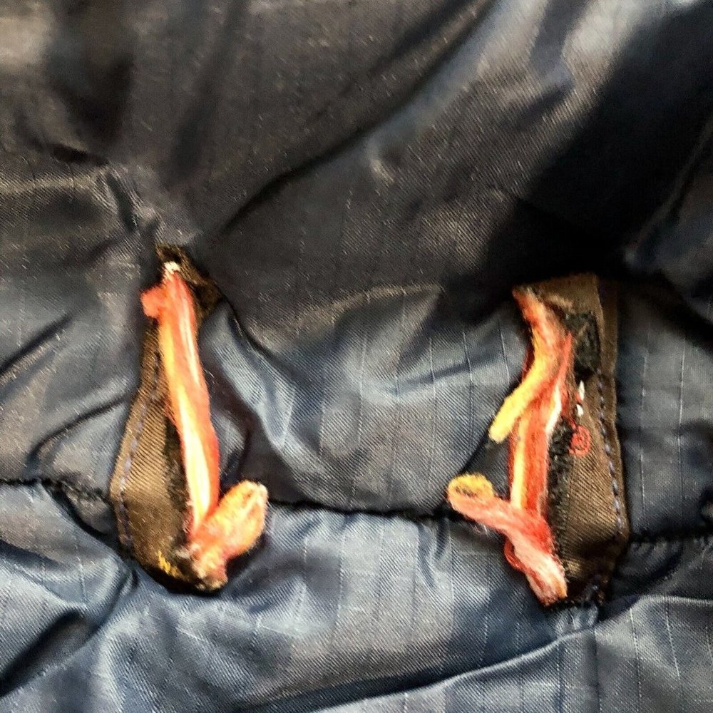 Vintage Puffer Vest Mens S Used Blue Insulated - Picture 6 of 9